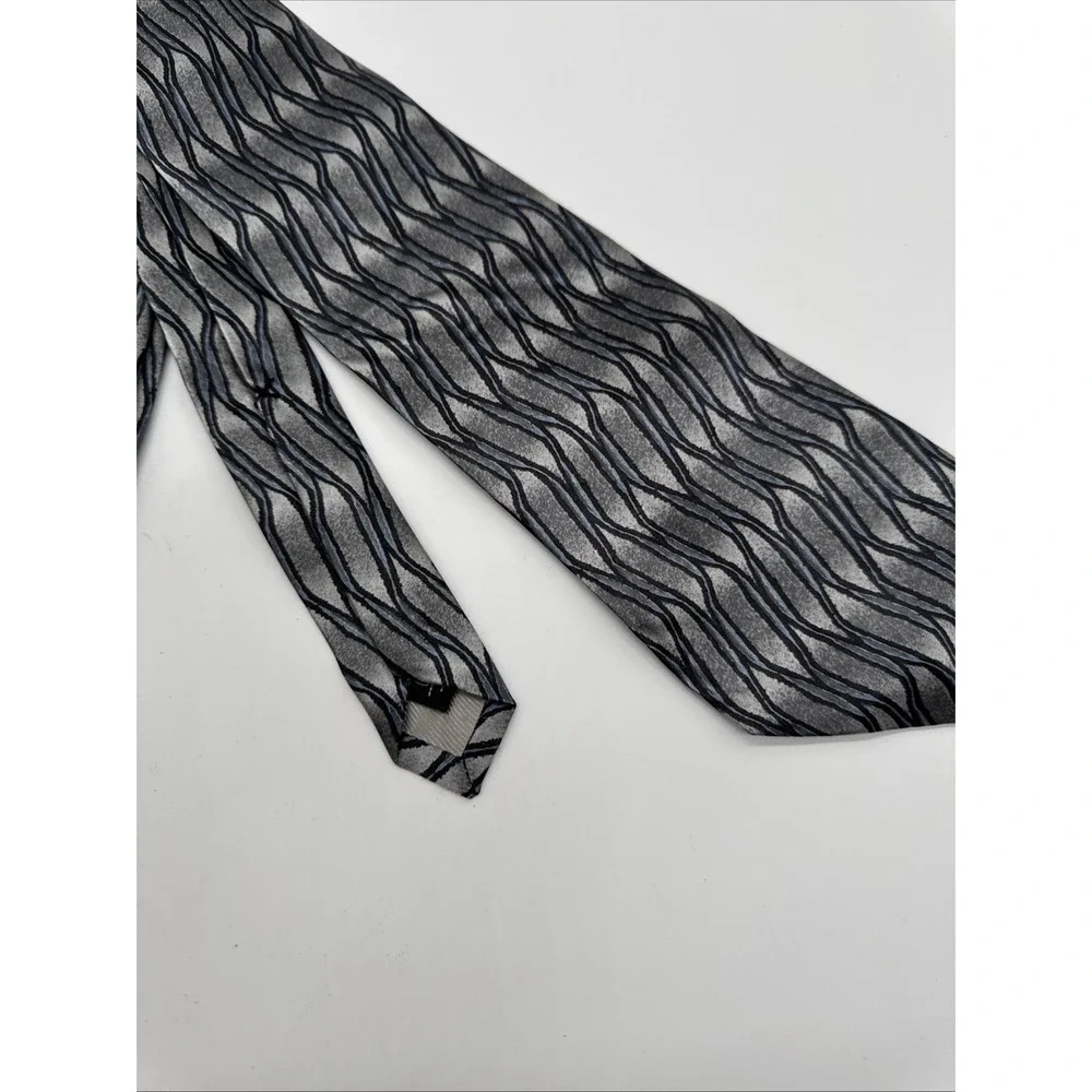 Robert Talbott Silk Tie Silver Gray Luxury Designer Nordstrom USA‎